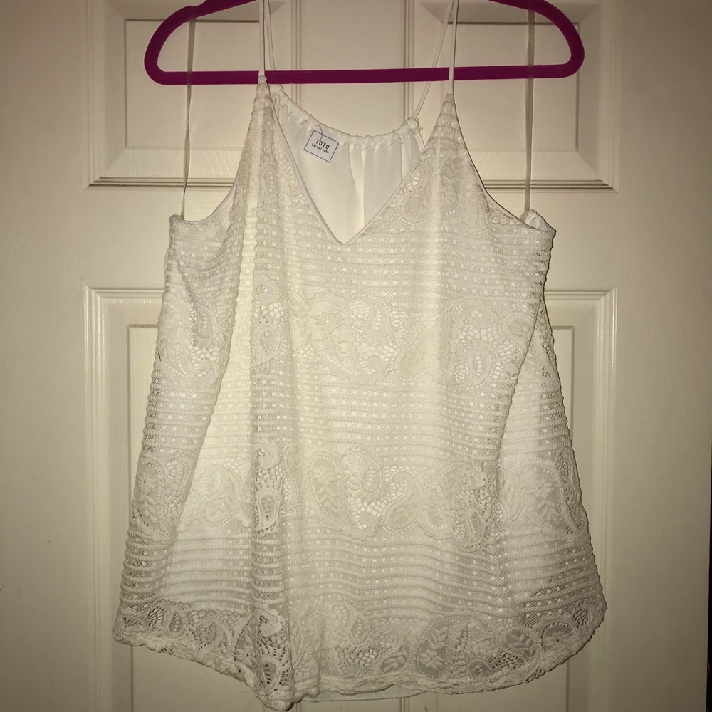 Ivory lace top